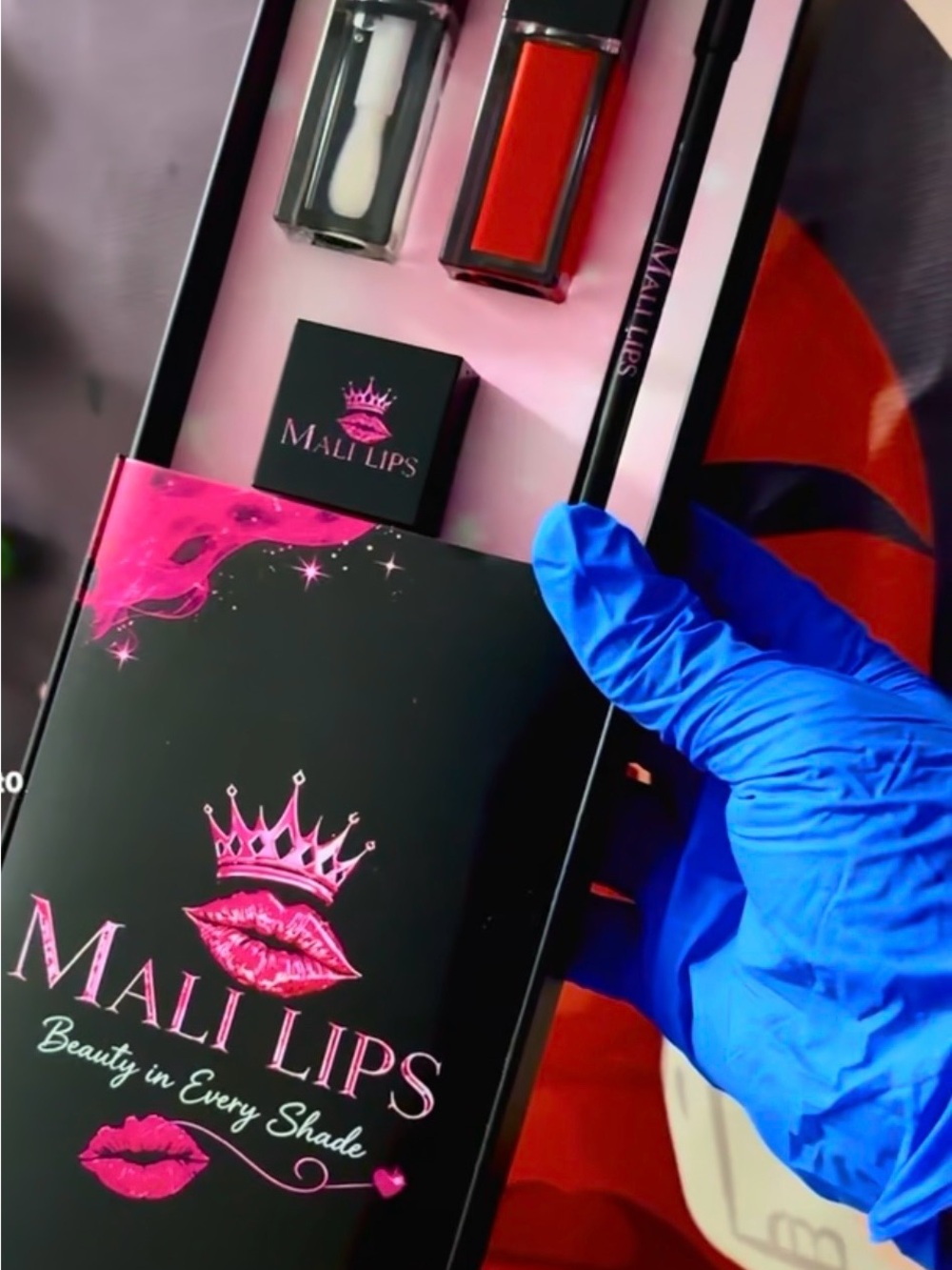 Women Makeup Lip Kit for combo lip liner lip matte gloss clear